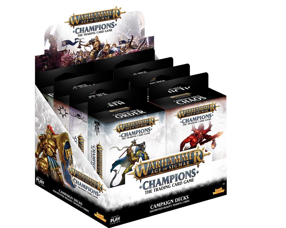Warhammer: Age of Sigmar - Campaign Deck Display (8 Decks)