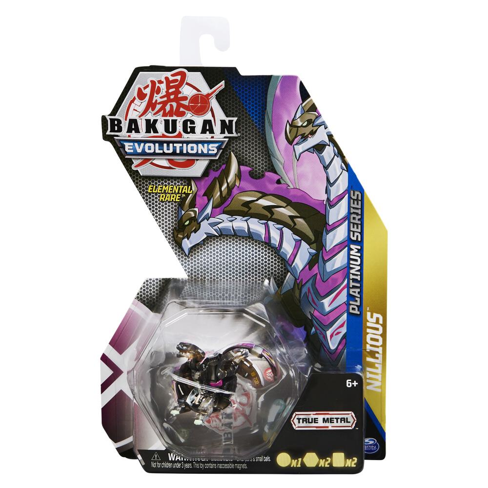 Platinum Series Bakugan Single Pack - Elemental Darkus Nillious