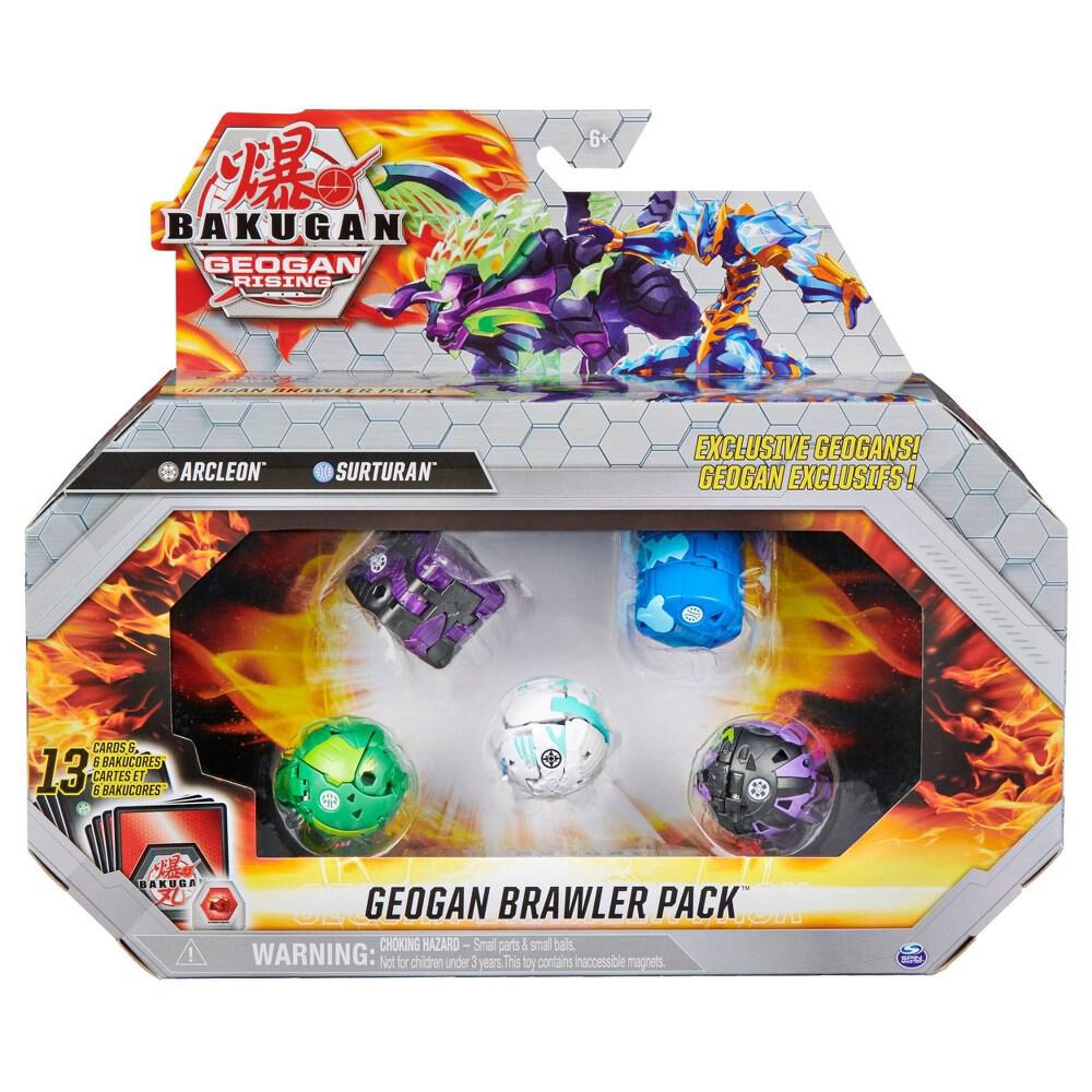 Bakugan Geogan Rising Brawler Pack - Darkus Arcleon Aquos Surturan