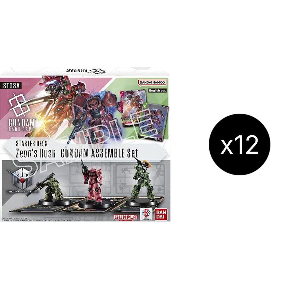 Starter Deck 03: Zeon's Rush - Gundam Assemble Starter Set Display Case